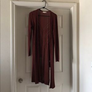 This is a floor length cardigan. NEVER WORN